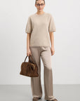 Ames Satin Pants - Nougat