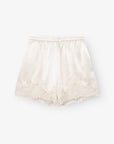 Elora Satin Shorts - Cream
