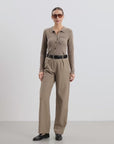 Ines Polo Cardigan - Mocha